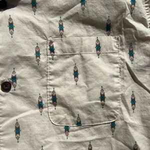 Men's Reef Shirt Multicolor Button-Down BOHO XL Luau Beach TIKI Southwest City